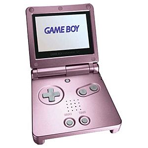 Pearl Pink Game Boy Advance SP System Used