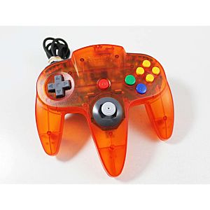 Original Nintendo 64 N64 Fire Orange Controller Used