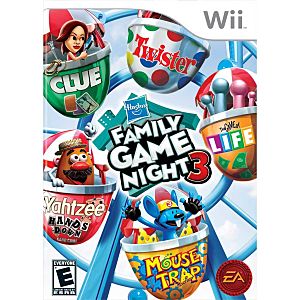 Hasbro Family Game Night 3 Nintendo WII Game