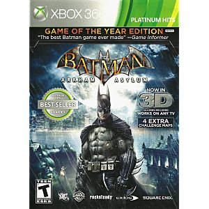 Batman: Arkham Asylum Game of the Year Edition Xbox 360 Game