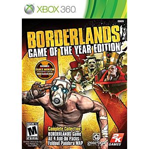 xbox 360 borderlands game of the year edition